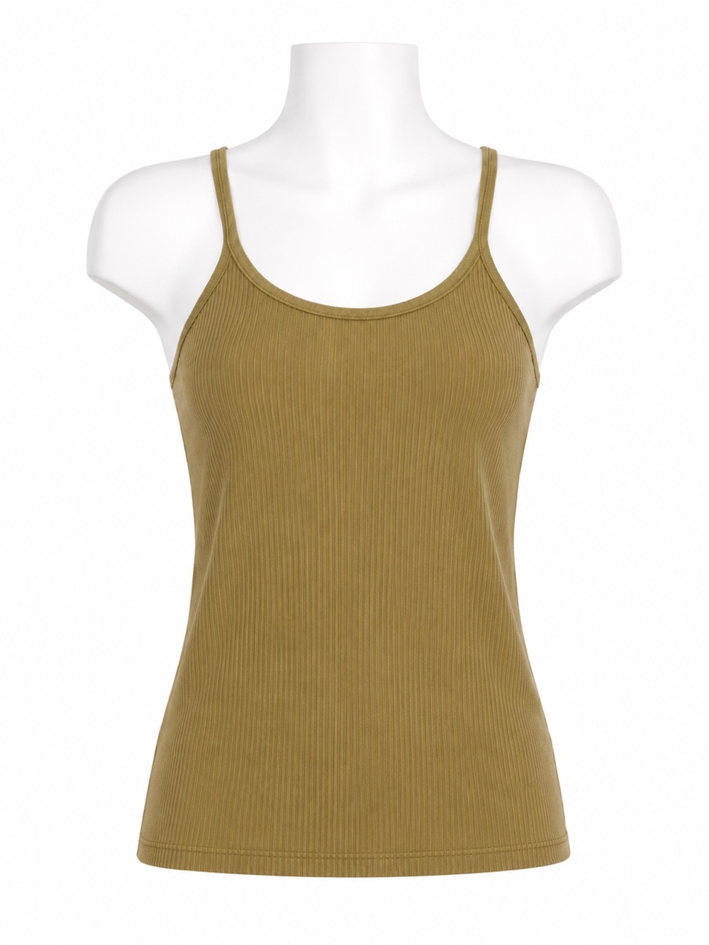 Size 8 Lululemon Women’s‎ Ebb to Street Racerback Tank Ribbed Khaki Green